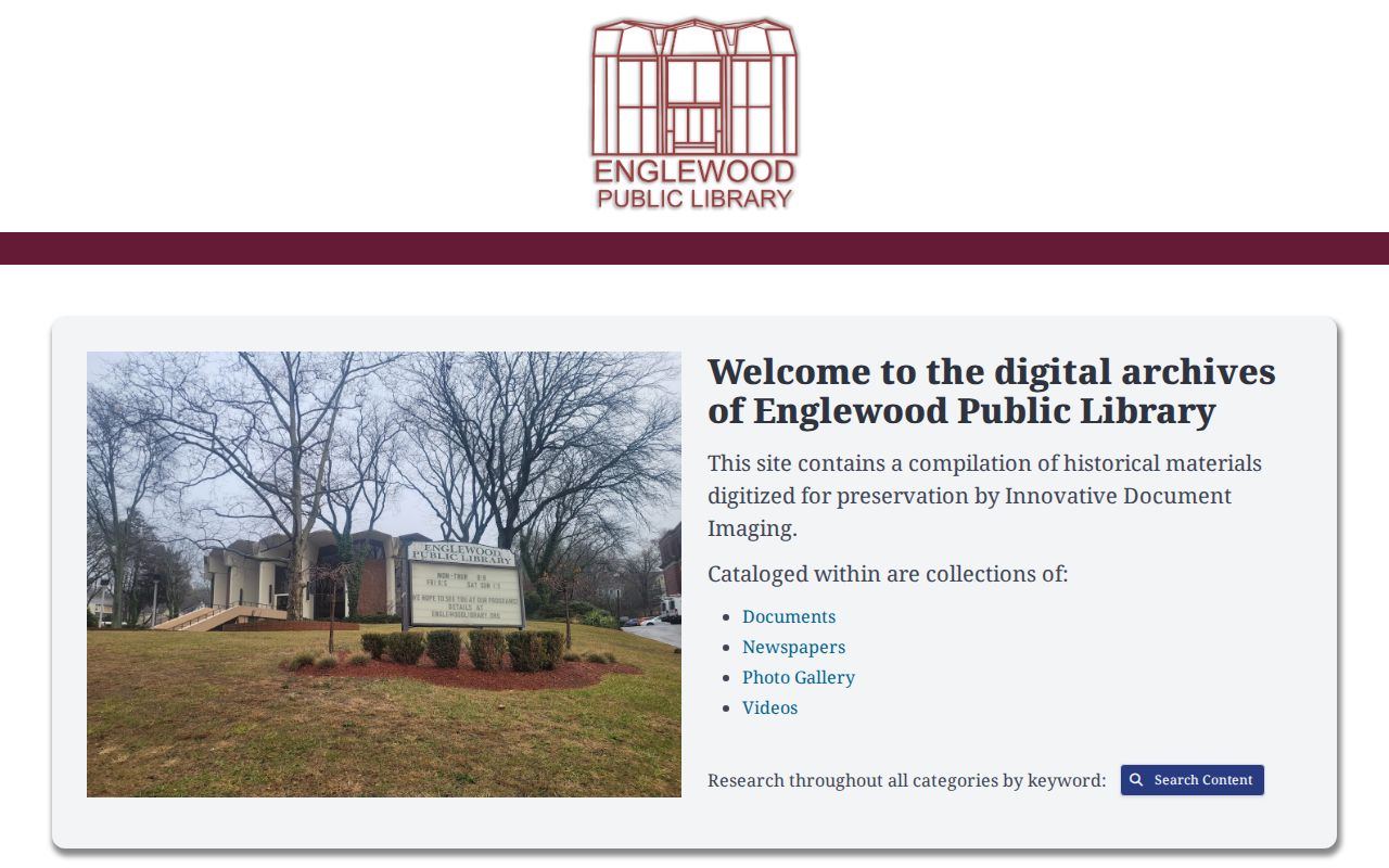 Englewood city directory research at the Public Library Digifind-IT archive