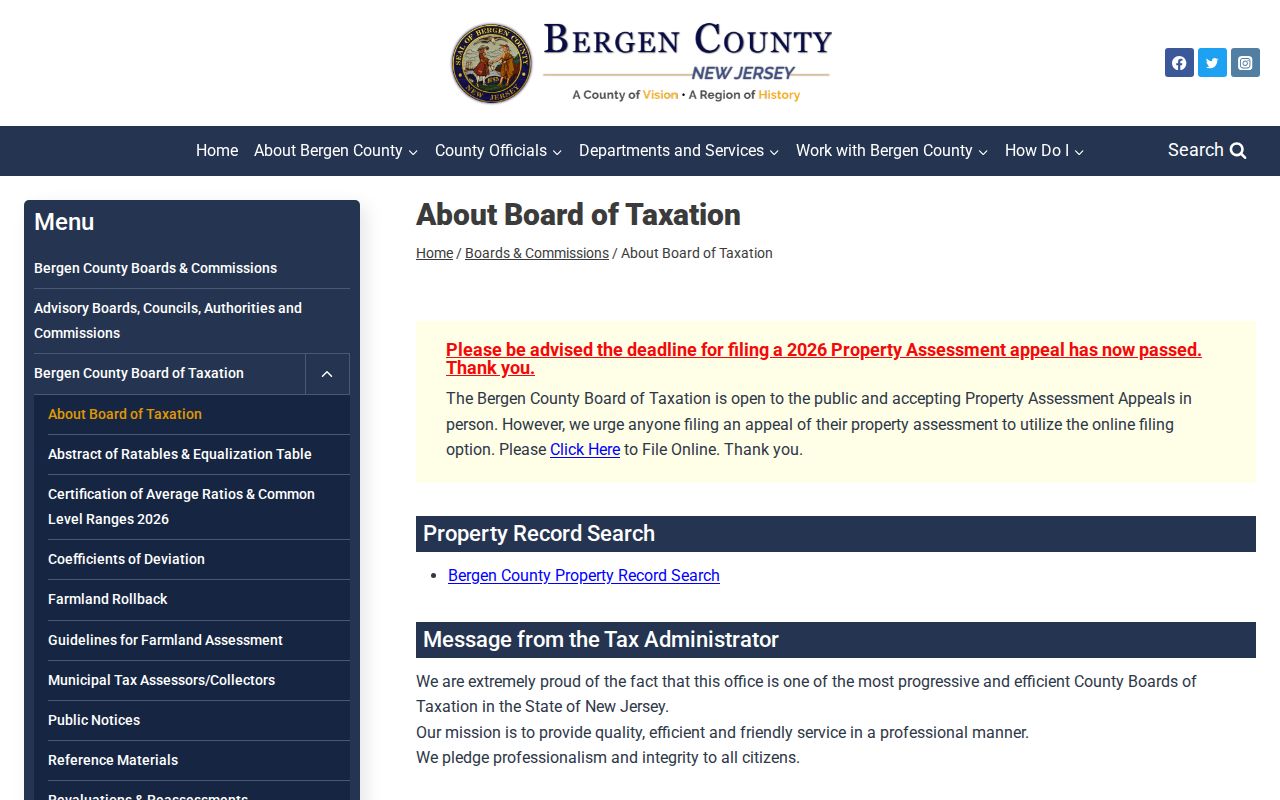Englewood residents directory Bergen County property record search